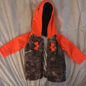 Infant boys under armour camo jacket 3m